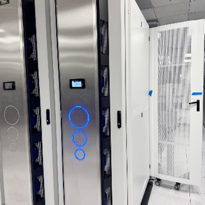 The AI rack in the Data Center at SDSC.