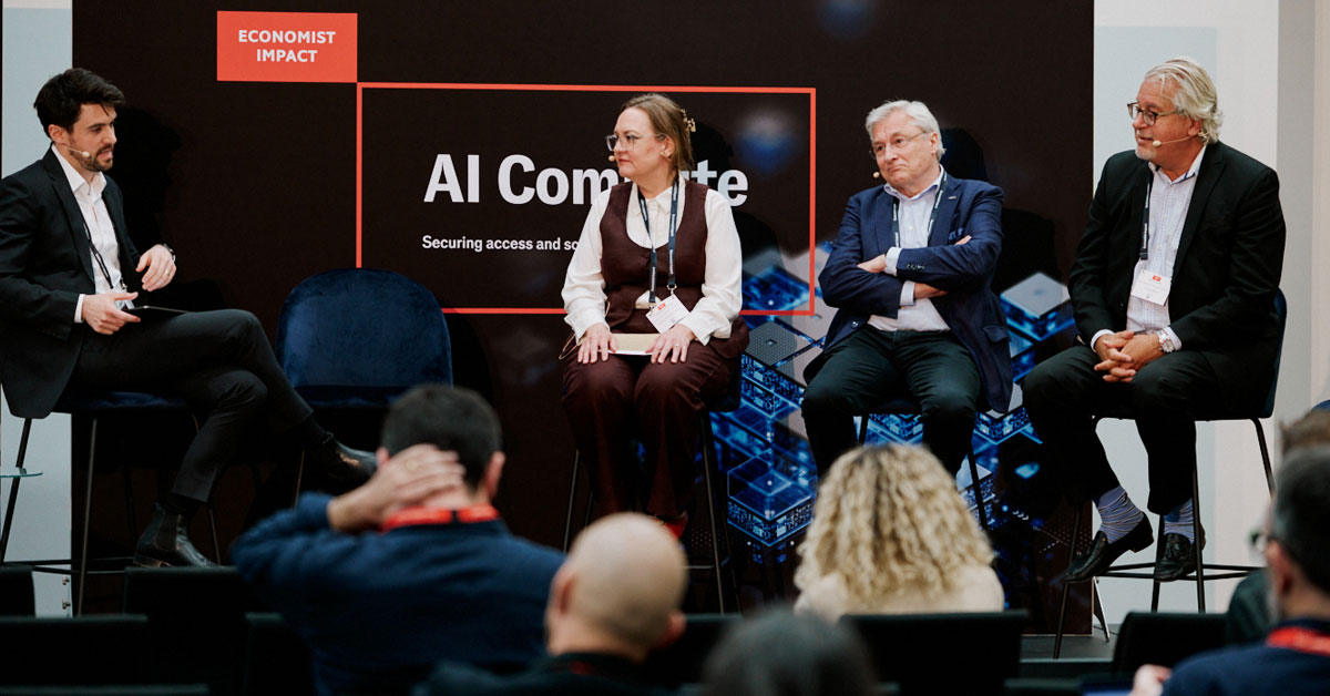 SDSC Research Data Services Director Christine Kirkpatrick recently spoke on a panel at The Economist AI Compute Summit in Copenhagen, Denmark.