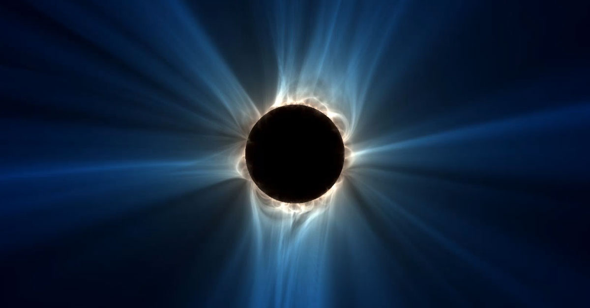 Illustration of the sun's corona.