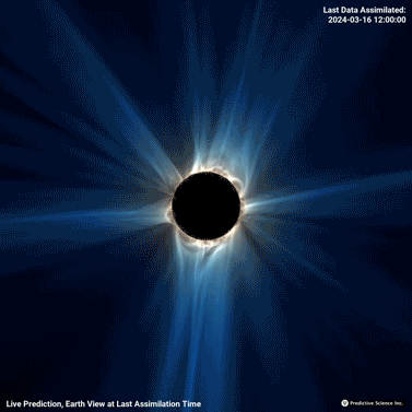 Solar corona simulation