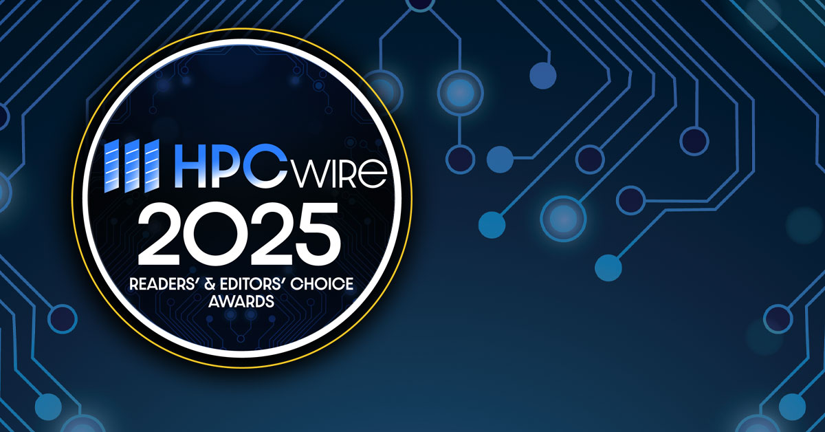HPCwire 2025 Award logo