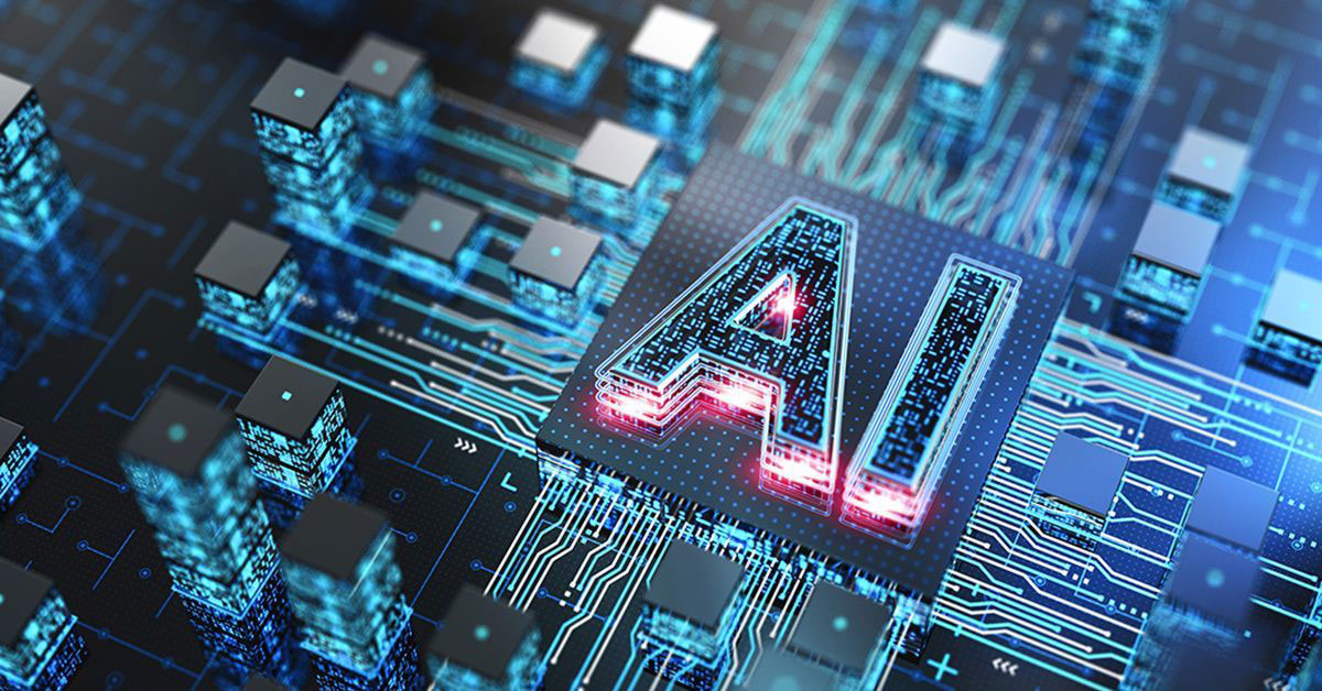 AI Chip. Artificial Intelligence Concept