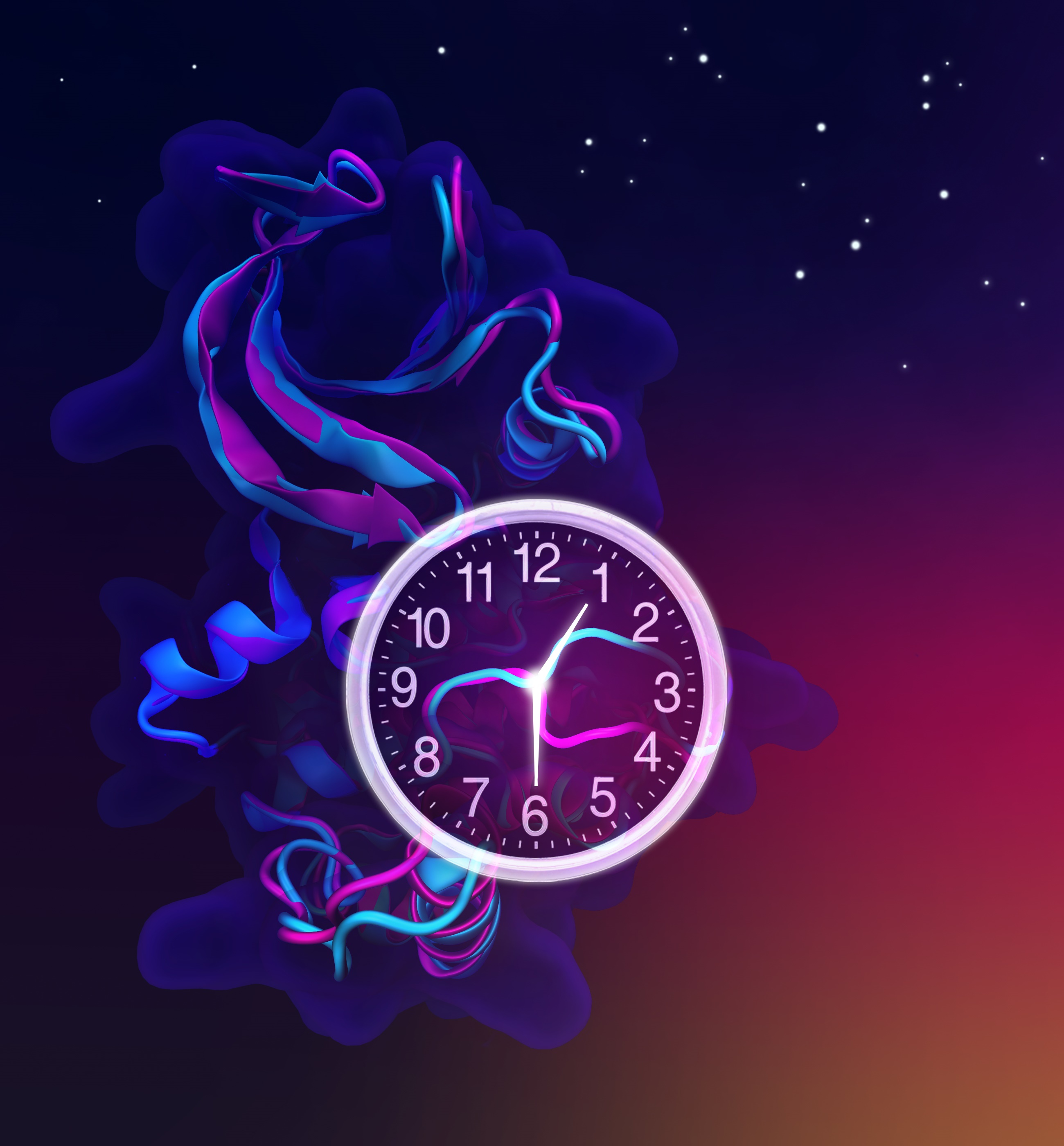 Resetting the Biological Clock with a Flip of the Molecular Switch
